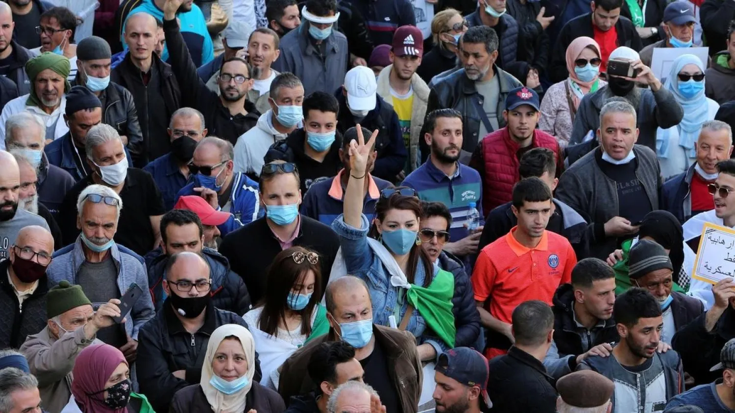 Demonstrators gather in Algeria's capital Algiers, as the resurgent Hirak pro-democracy movement demands the overhaul of the ruling elite. (Reuters file phot)