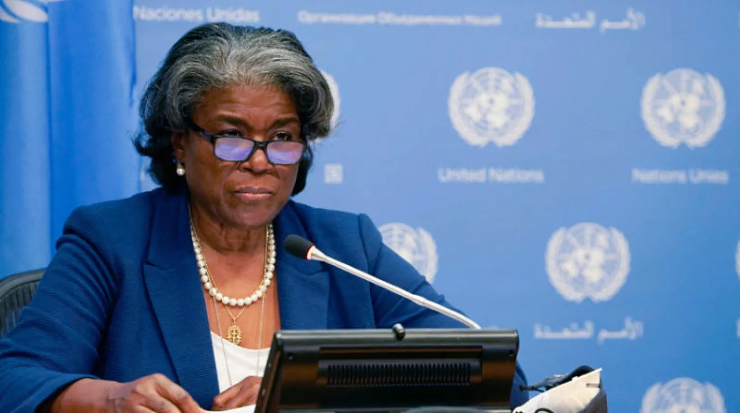مندوبة واشنطن لدى الأمم المتحدة ليندا توماس-غرينفيلد (أ.ف.ب)