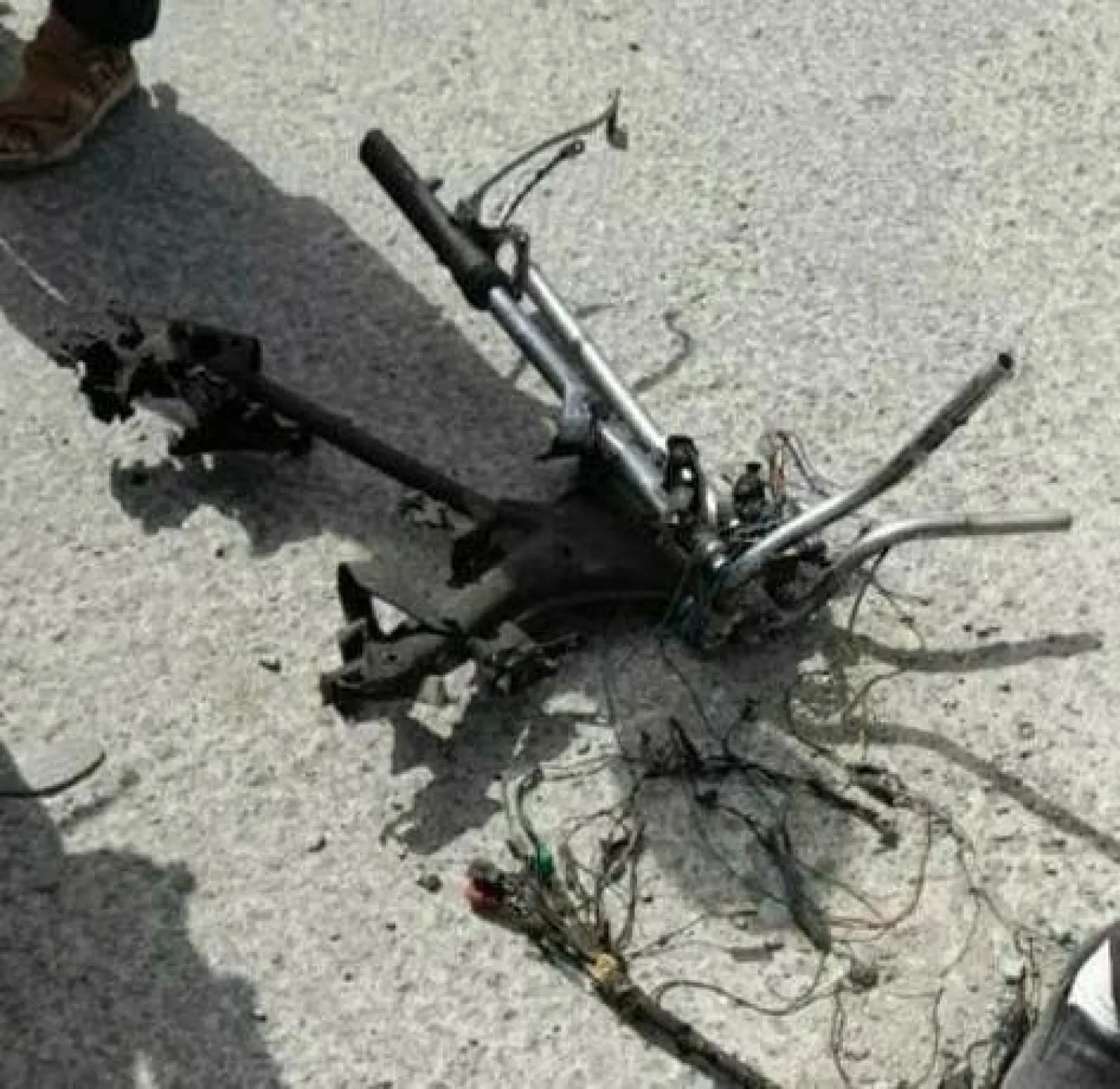 صورة من موقع الانفجار (وسائل إعلام إيرانية)