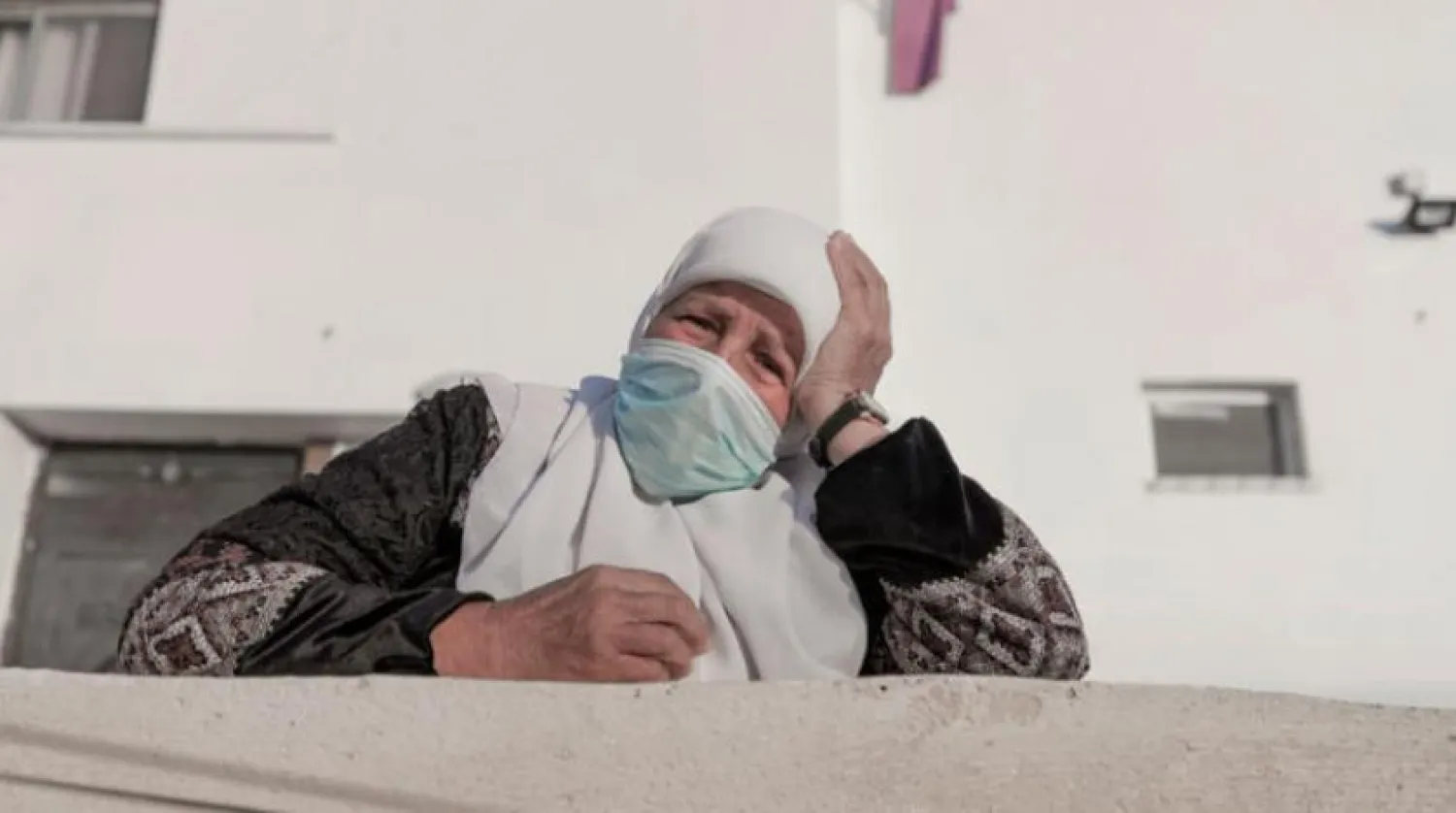 A Palestinian woman mourns the death of Atef Yussef Hanaysheh, 42, who was killed by Israeli soldiers in Beit Dajan village, near Nablus, on Friday, March 19, 2021. (AP) 