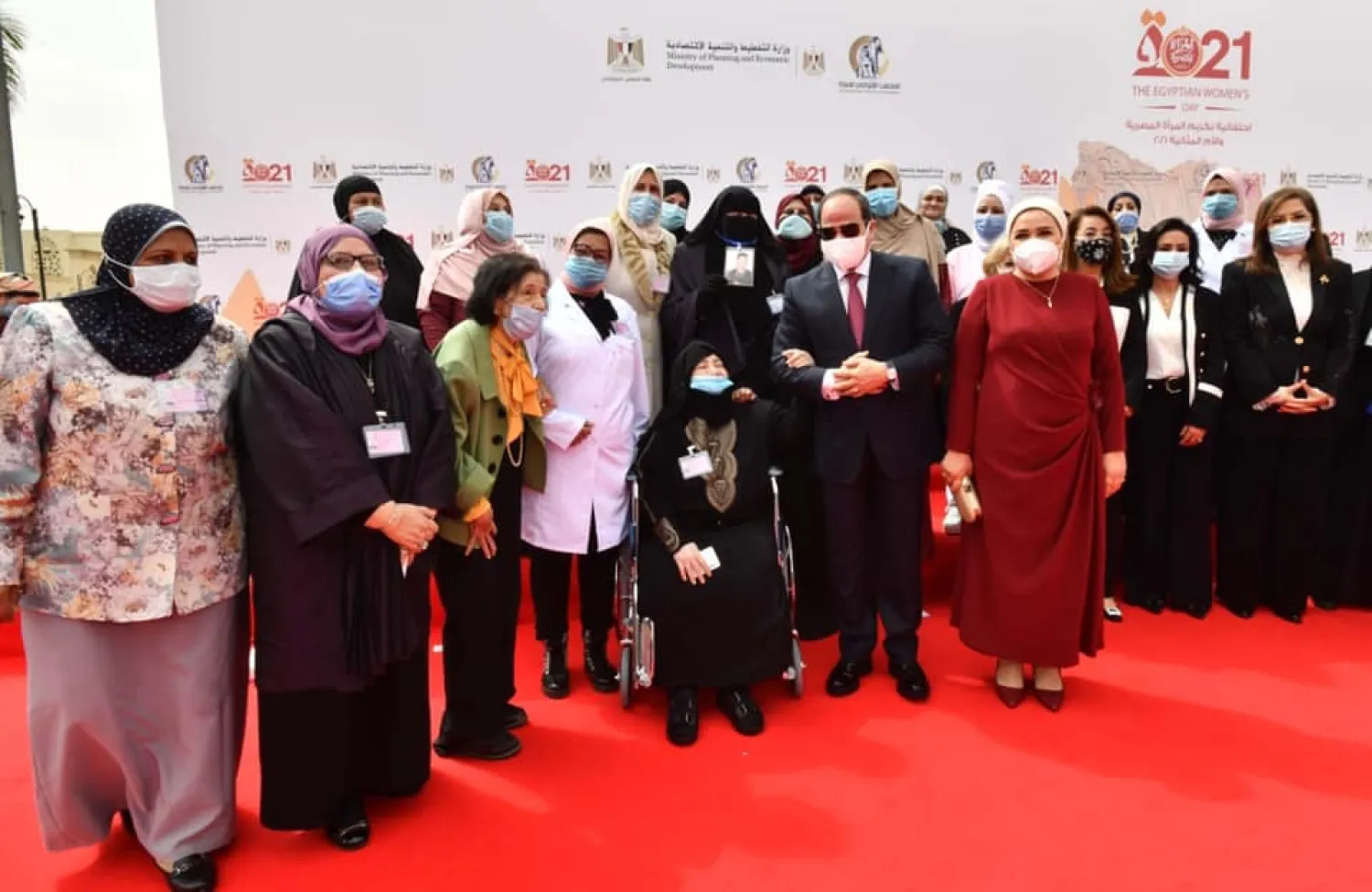 Sisi attends an event honoring Egyptian women. (Egyptian Presidency spokesman)