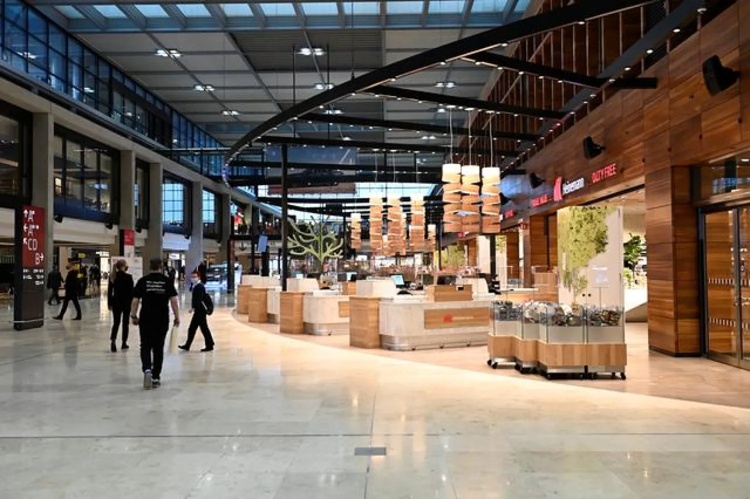 General overview of the shopping mall of Berlin-Brandenburg Airport (BER) "Willy Brandt" in Schoenefeld, near Berlin, Germany October 31, 2020. Tobias Schwarz/Pool via REUTERS

