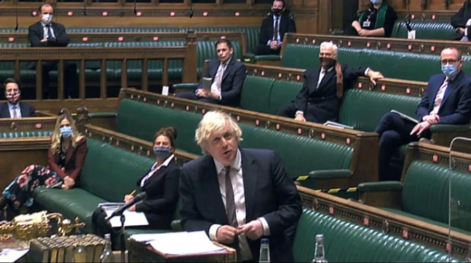 Dün Avam Kamarası’nda konuşma yapan Johnson (AFP)