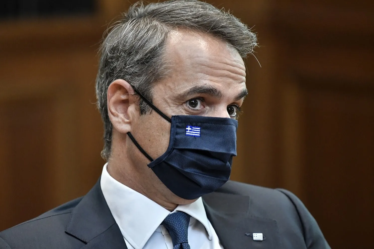 Greek Prime Minister Kyriakos Mitsotaki discussed with Biden the oil and gas exploration crisis in the Eastern Mediterranean. (Reuters) 