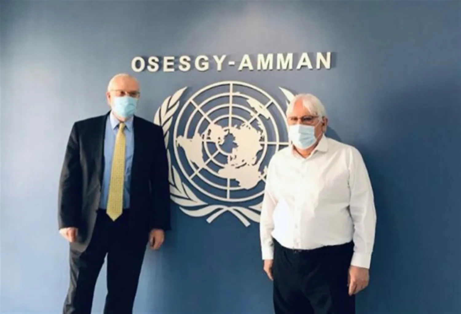 The US and UN envoys to Yemen meet in Oman in February. (US State Department for Near Eastern Affairs)