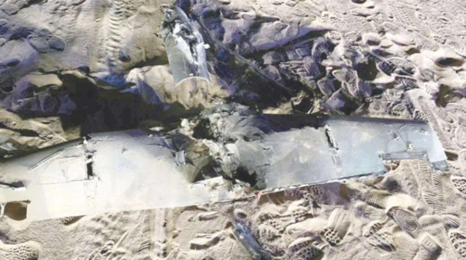 مسيّرة حوثية دمّرتها القوات السعودية أُطلقت نحو المدنيين (واس)