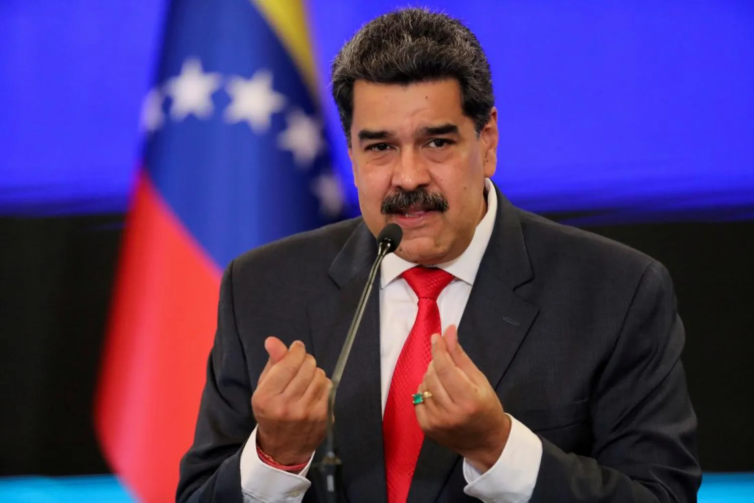 Venezuelan President Nicolas Maduro speaks during a news conference. Reuters file photo