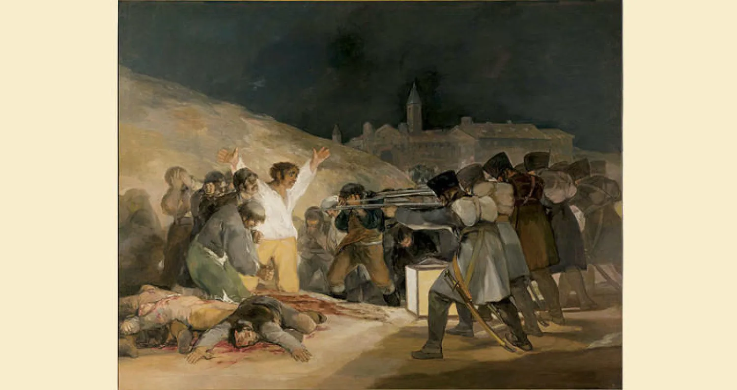 لوحة «إعدام» الشهيرة لغويا