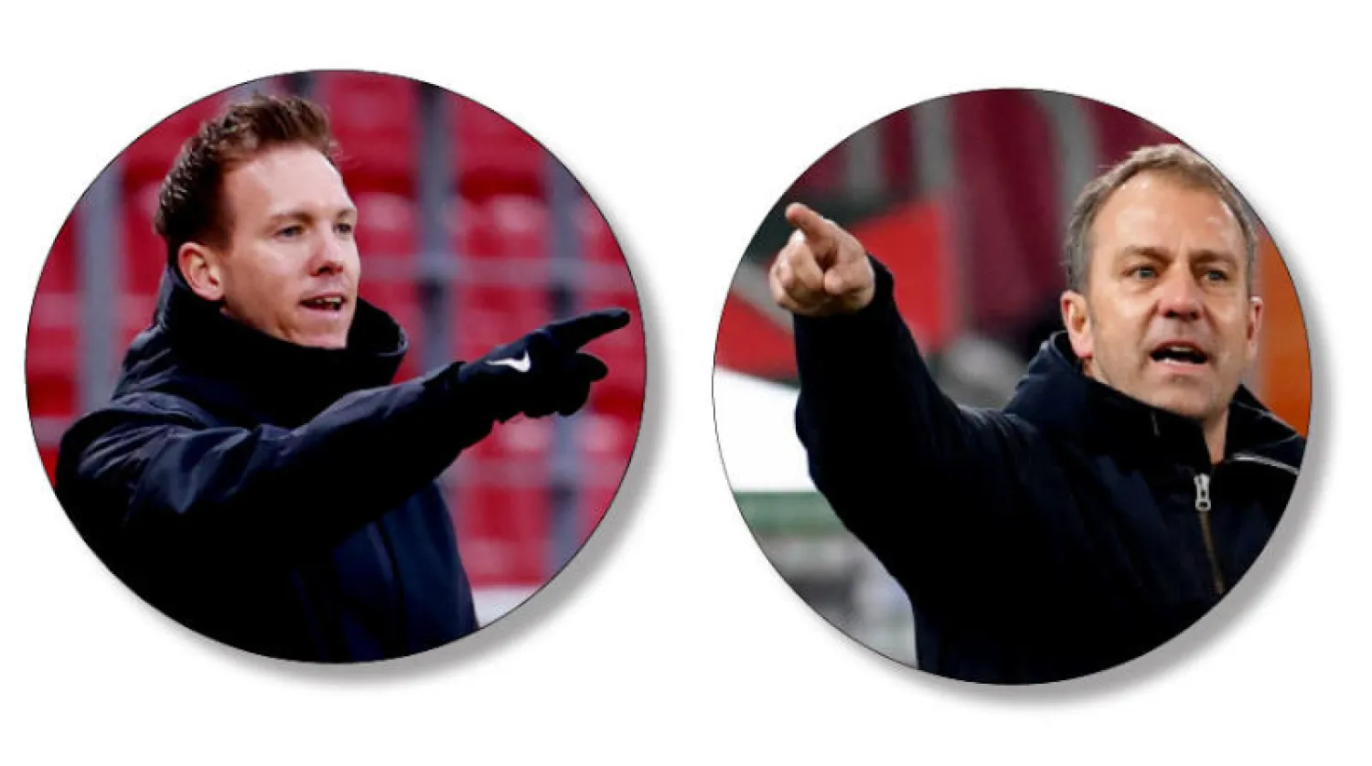 هانز فليك مدرب بايرن ميونيخ (رويترز) - مدرب لايبزيغ يوليان ناغلزمان (رويترز)