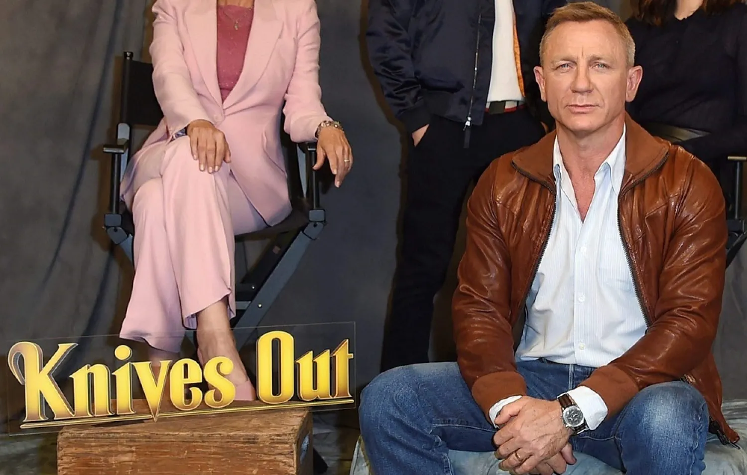 Daniel Craig attends the "Knives Out" photo call on Nov. 15, 2019, in Los Angeles. (AP)