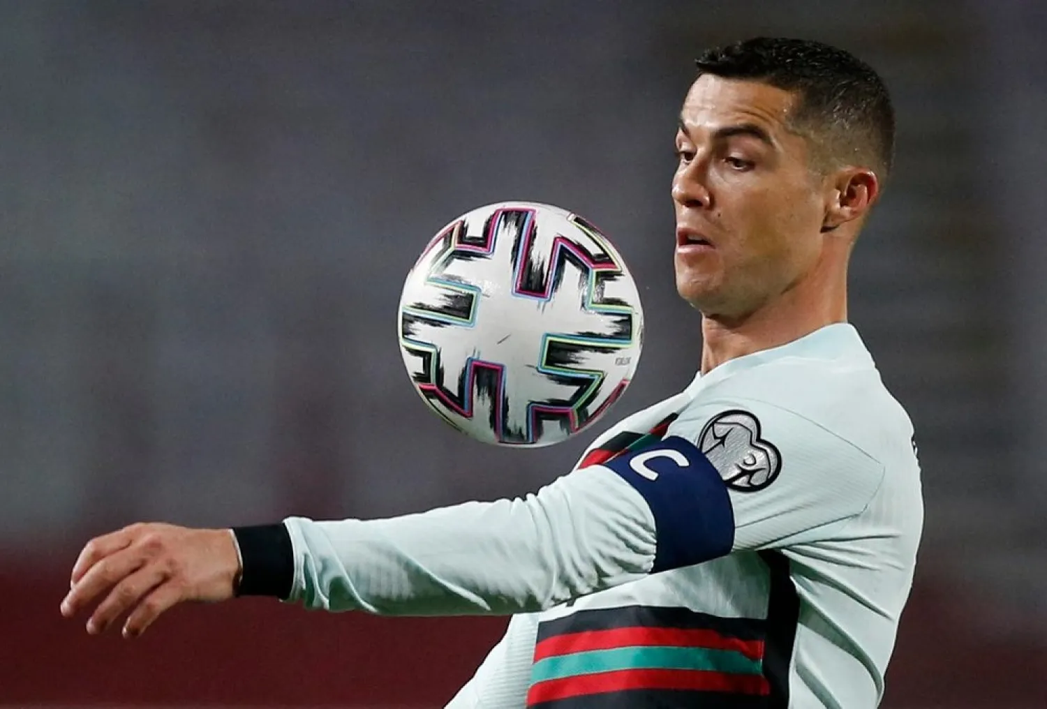 Portugal's Cristiano Ronaldo in action against Serbia. (Reuters)