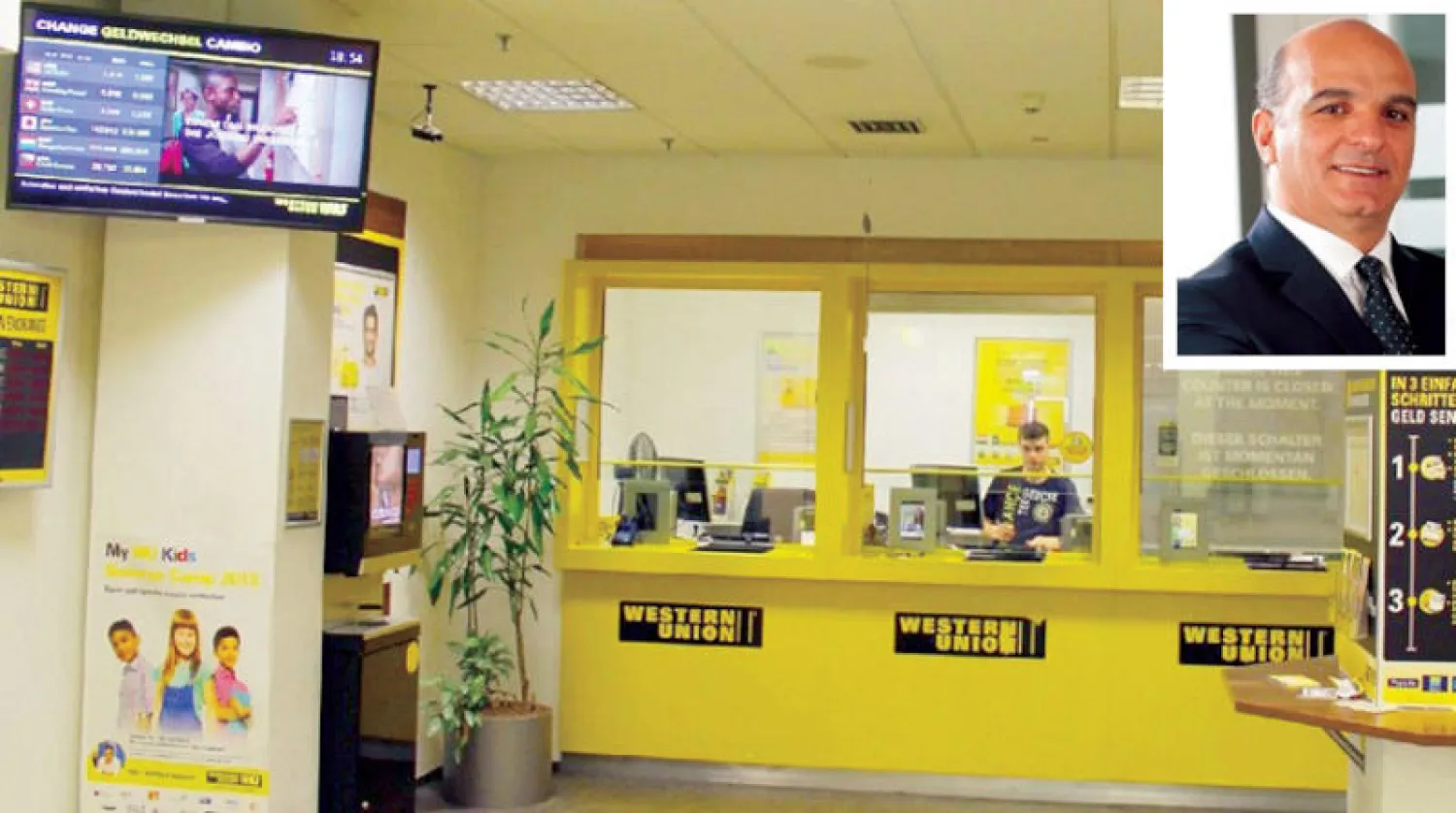 التحويلات المالية تمثل أكبر هيكل لدعم اقتصادات الدول النامية... وفي الإطار نائب رئيس شركة «ويسترن يونيون» حاتم سليمان (الشرق الأوسط)