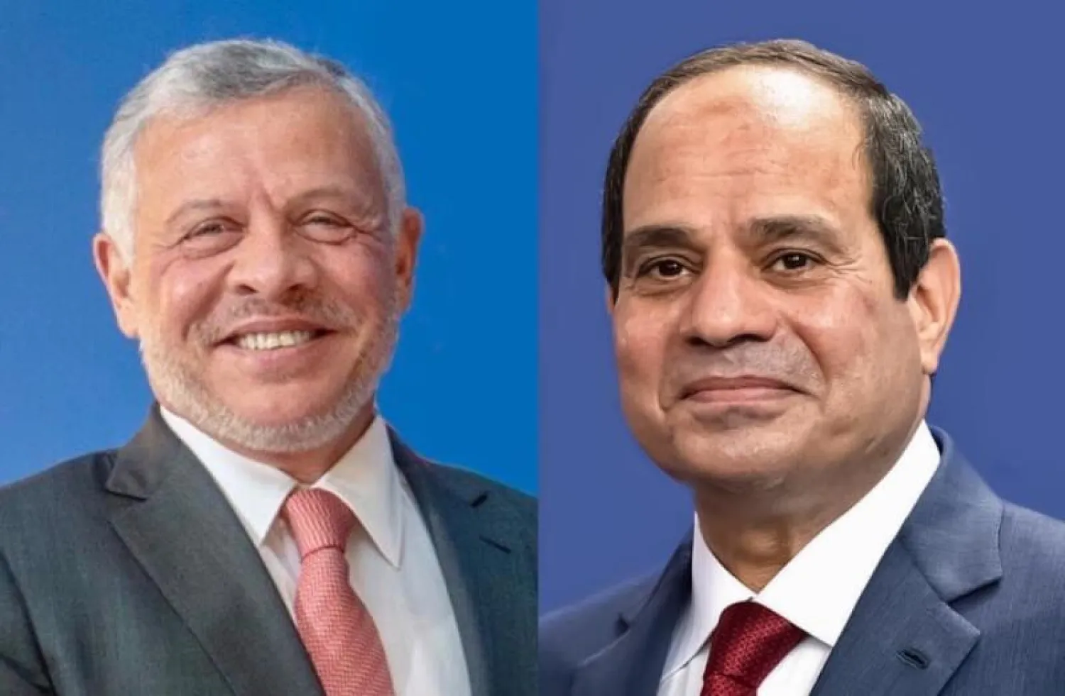 الرئيس المصري عبد الفتاح السيسي والعاهل الأردني الملك عبد الله الثاني (الرئاسة المصرية)