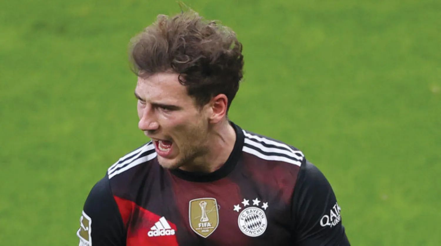 جوريتسكا يحتفل بهدفه الذي منح البايرن التفوق على لايبزيغ (أ.ب)