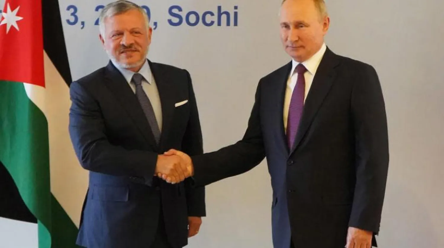 Russian President Vladimir Putin and Jordan's King Abdullah meet in 2019.
