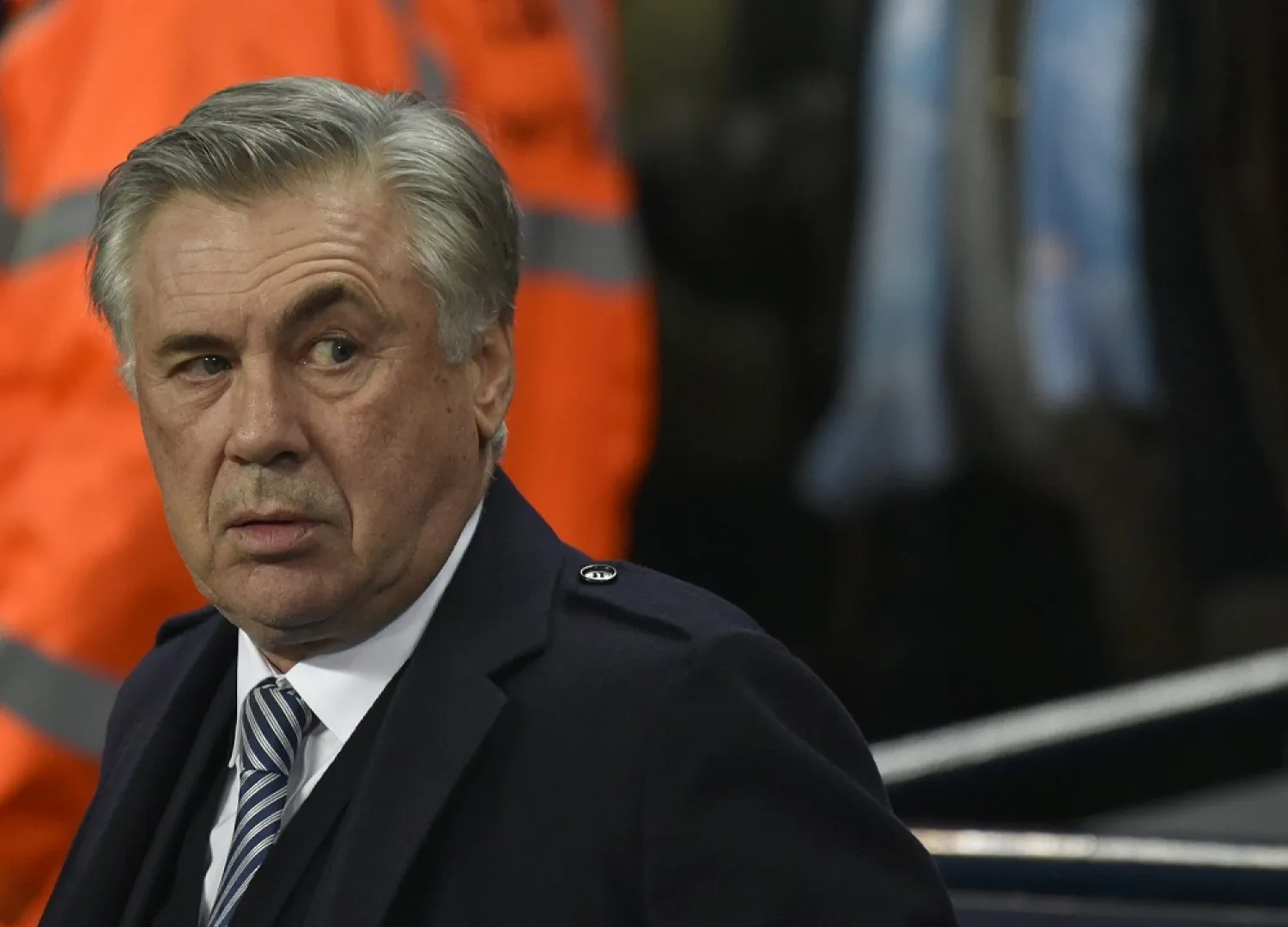Everton manager Carlo Ancelotti. (AP)
