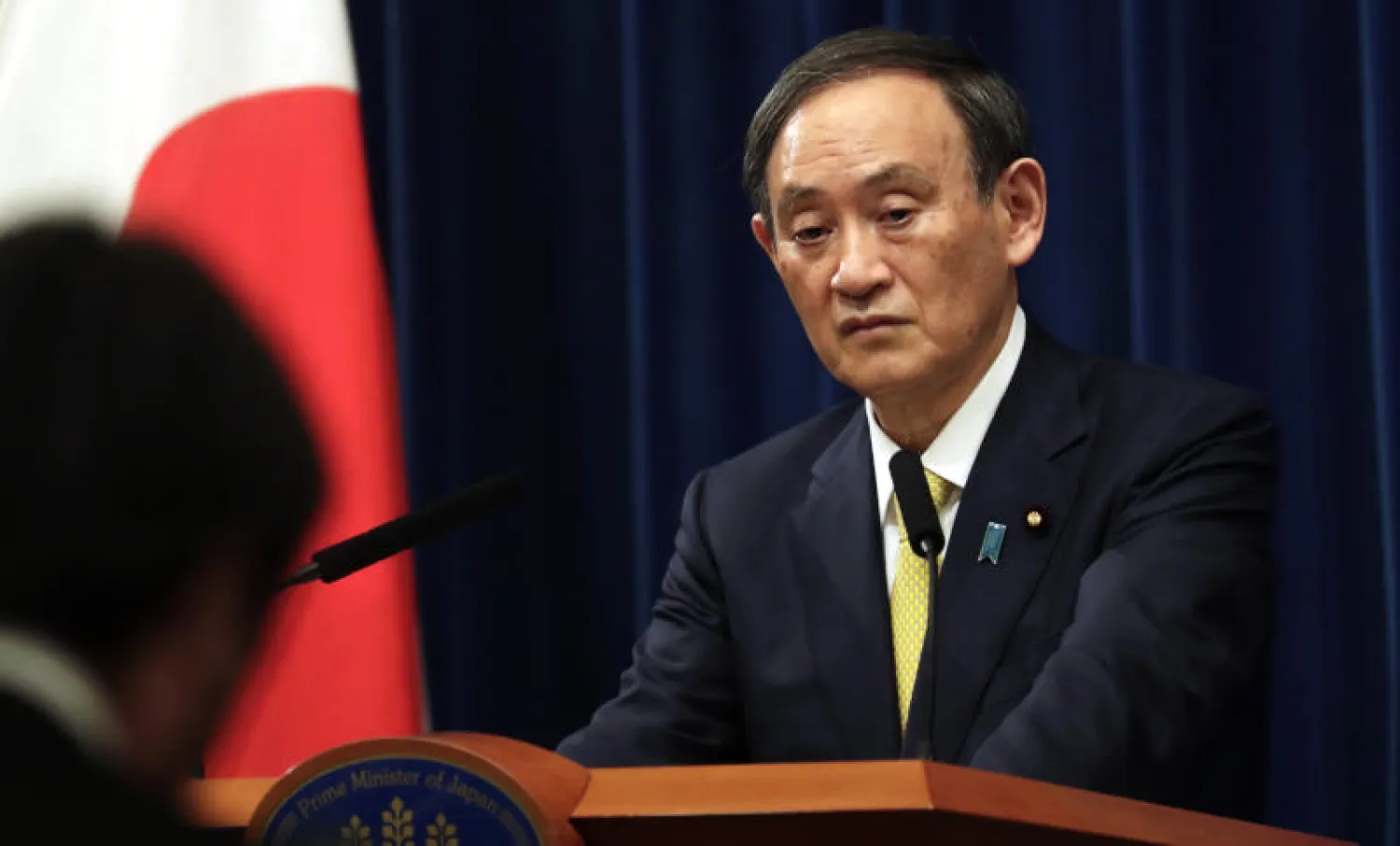 رئيس الوزراء الياباني يوشيهيدي سوغا (أ.ب)