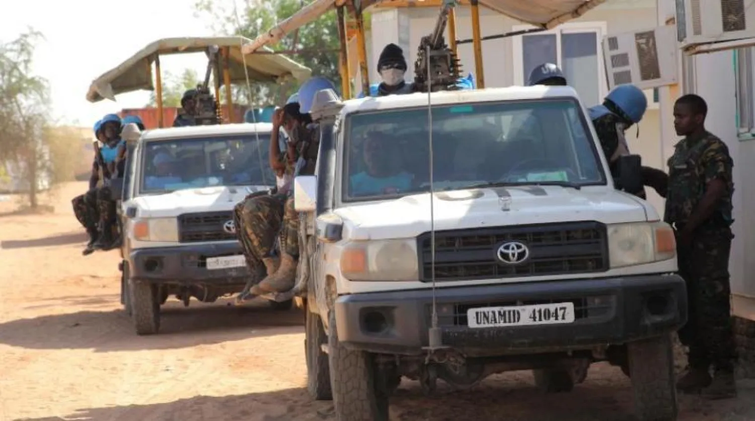 Darfur bölgesindeki BM kuvvetleri (AFP)