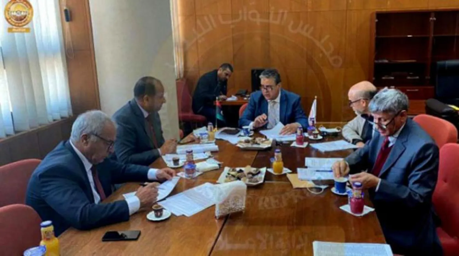 Libya Temsilciler Meclisi Maliye Komisyonu’nun genel bütçe görüşmesinden bir kare (TM)