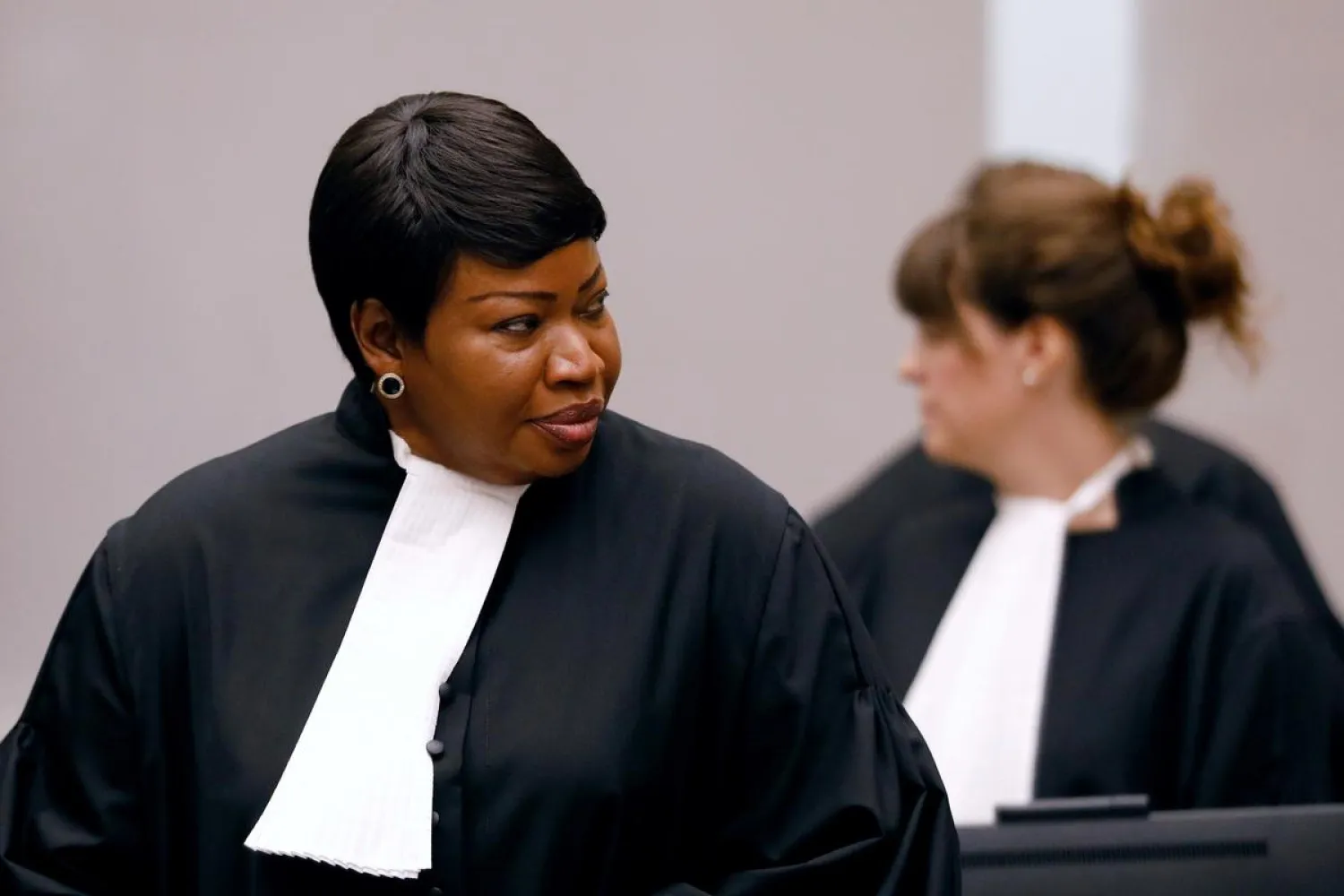 Public Prosecutor Fatou Bensouda attends the trial of Congolese warlord Bosco Ntaganda at the ICC (International Criminal Court) in the Hague, the Netherlands August 28, 2018. Bas Czerwinski/Pool via REUTERS