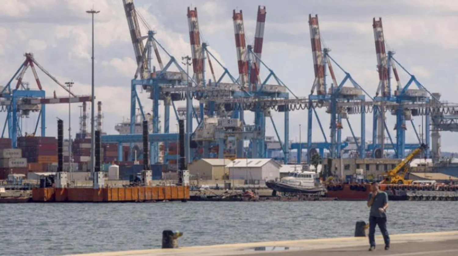 Haifa Port is the subject of Israeli-American tension due to its expansion by a Chinese company (Getty Images) 