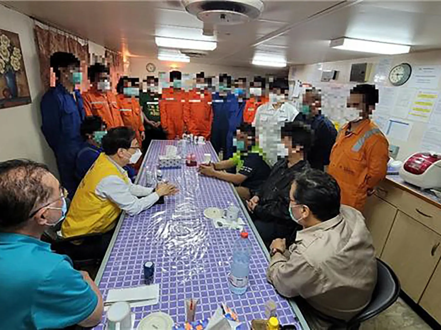 Tehran said in February that all the crew except the captain would be allowed to leave the country as a humanitarian gesture, but most of them remained on board to maintain the ship - AFP