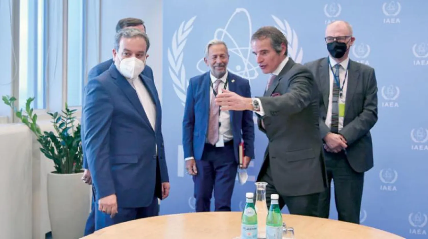 Grossi dün Viyana'da Arakçi başkanlığındaki İran heyetini ağırladı. (UAEA)