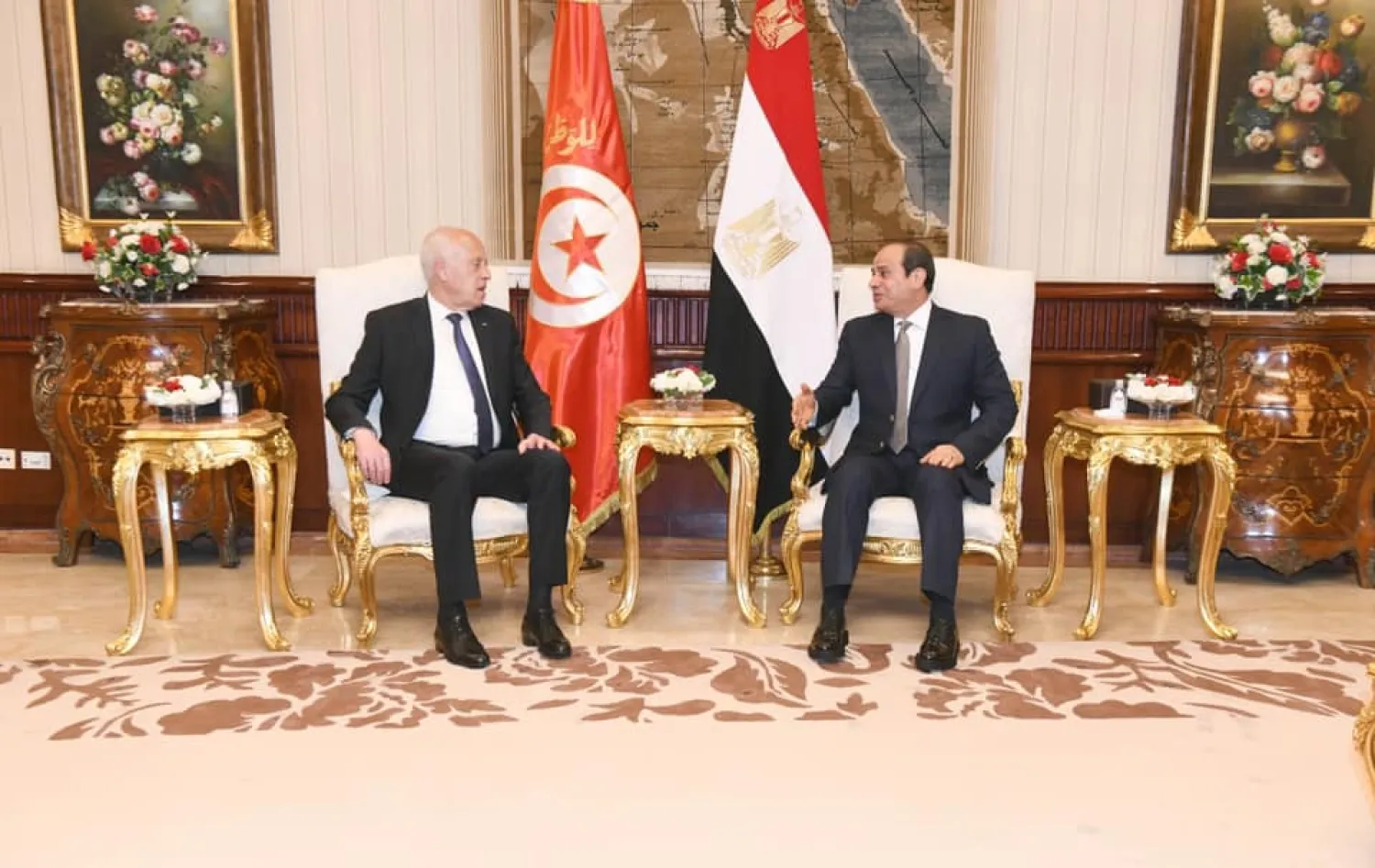 The Egyptian and Tunisian presidents meet in Cairo on Friday. (Egyptian presidency)