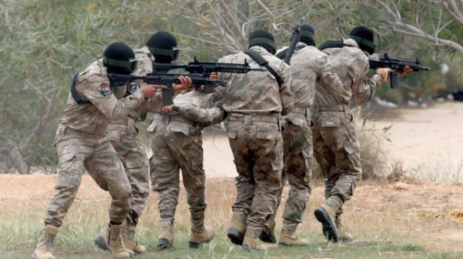 Special Forces troops during a military training in the city of Al-Khums  (AFP)