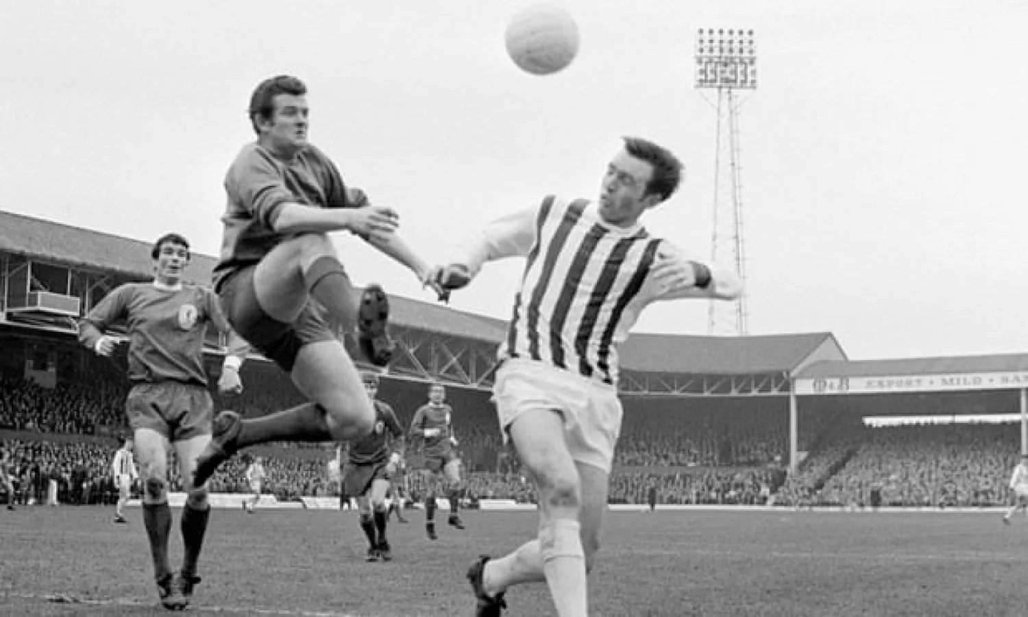 Jeff Astle in action in 1968. The former West Brom forward’s death in 2002 prompted a promise to tackle brain trauma but progress has been slow. Photograph: PA
