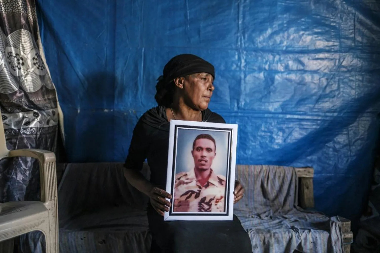Azanu Girma's son who died in fighting in Ethiopia's Tigray province - AFP
