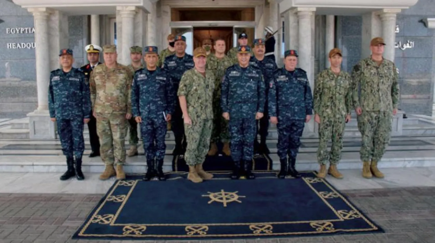 Commander of the Egyptian Navy meets with Vice Admiral Samuel Paparo. (Military spokesman) 