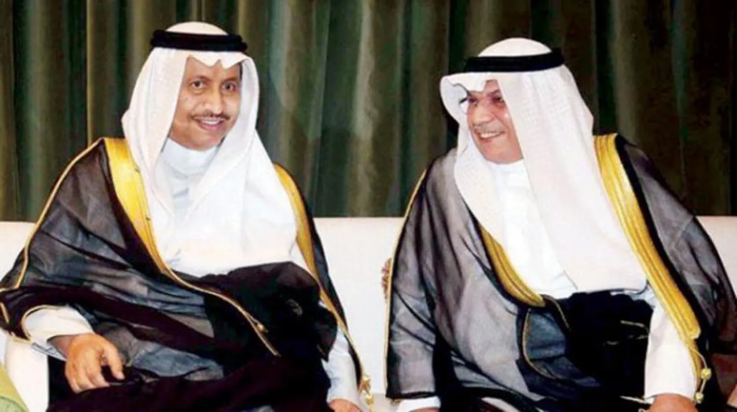 Former Kuwaiti Prime Minister Sheikh Jaber al-Mubarak al-Sabah and former defense and interior minister Sheikh Khalid al-Jarrah al-Sabah 