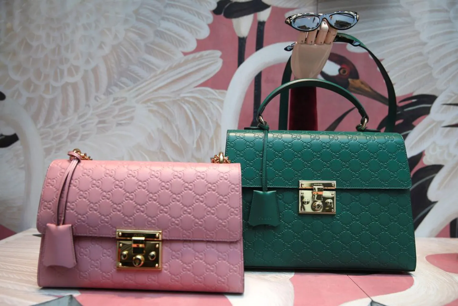 Gucci products are displayed in the window of a store on Old Bond Street in London, Britain June 2, 2016. (Reuters)