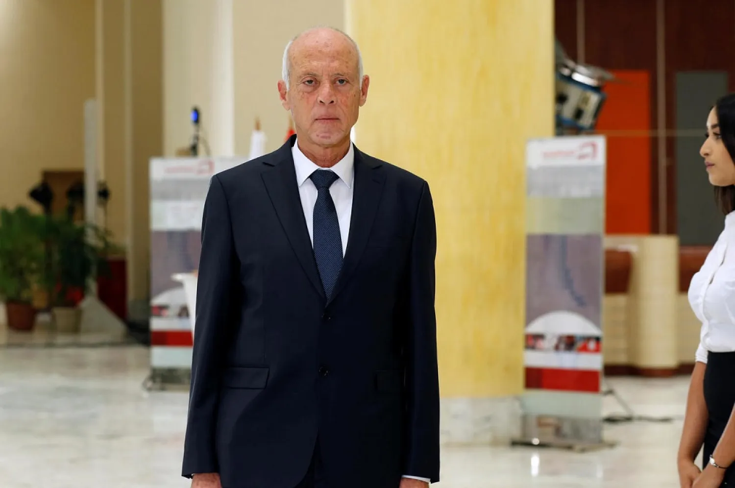 Tunisia's President Kais Saied. (Reuters)