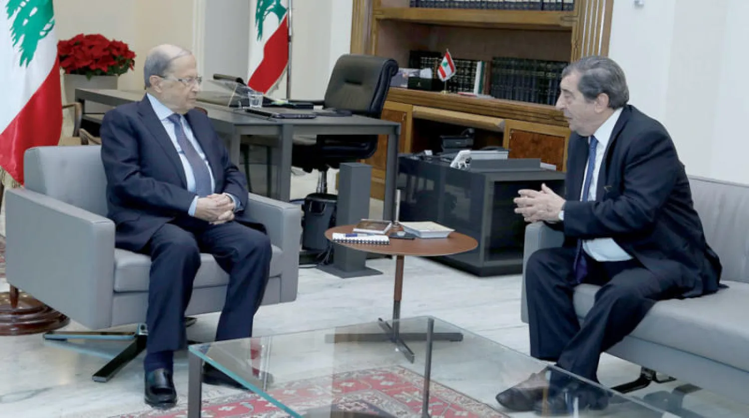 من لقاء سابق بين الرئيس ميشال عون ونائب رئيس البرلمان إيلي الفرزلي (دالاتي ونهرا)