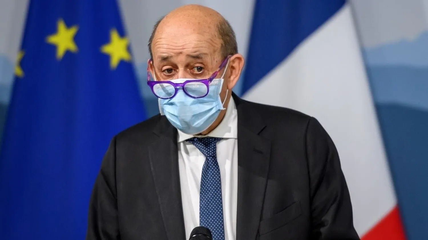 French Foreign Affairs Minister Jean-Yves Le Drian. (AFP)
