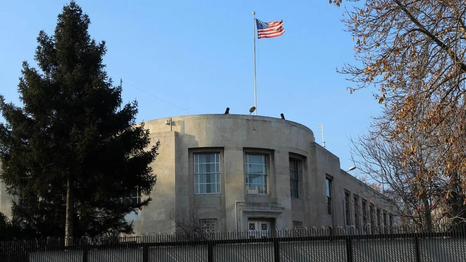This file photo taken on December 20, 2016 shows the US Embassy in Ankara. (File photo: AFP)