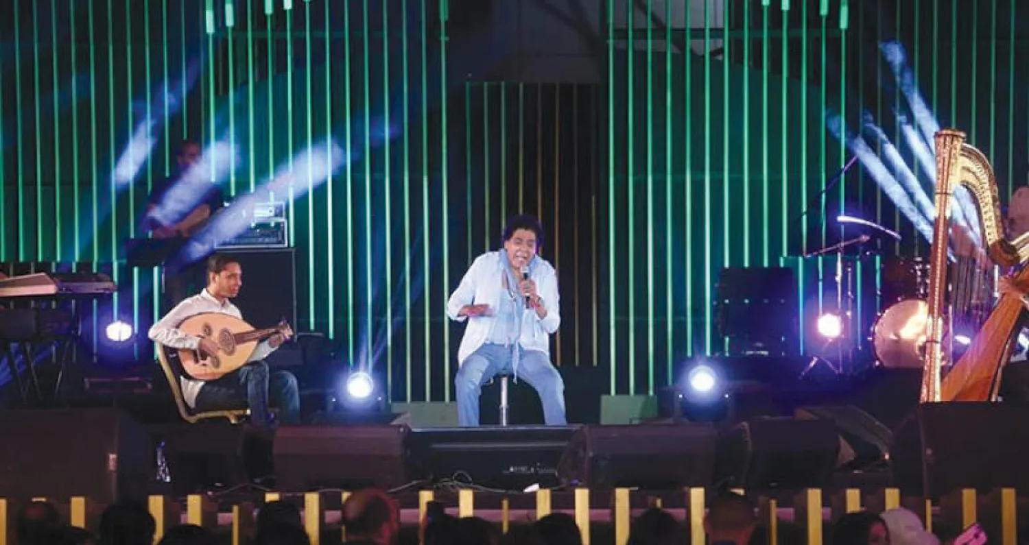 منير في حفله بدار الأوبرا المصرية  مساء أول من أمس  (وزارة الثقافة المصرية)