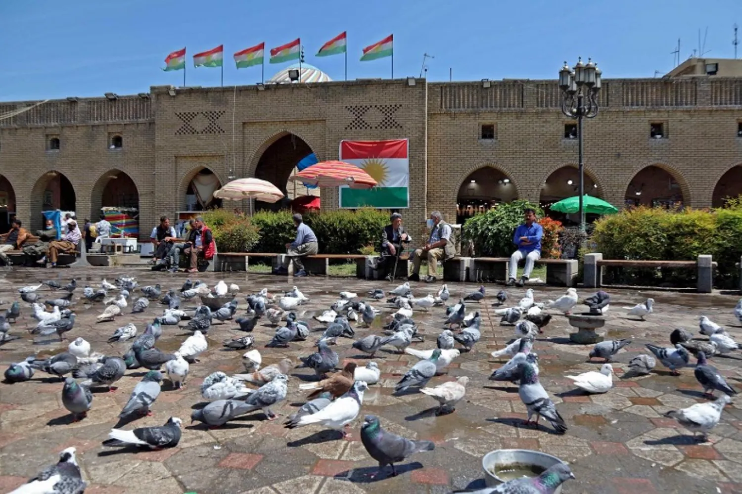 IKBY’deki Erbil Kalesi’nin çevresindeki alan (AFP)