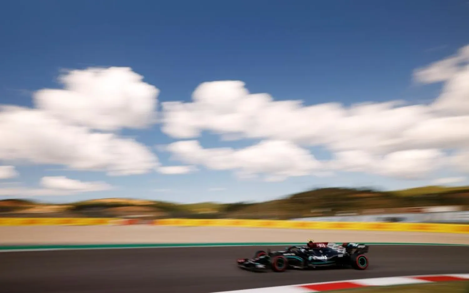 Mercedes' Valtteri Bottas in action during practice, April 30, 2021. (Reuters)