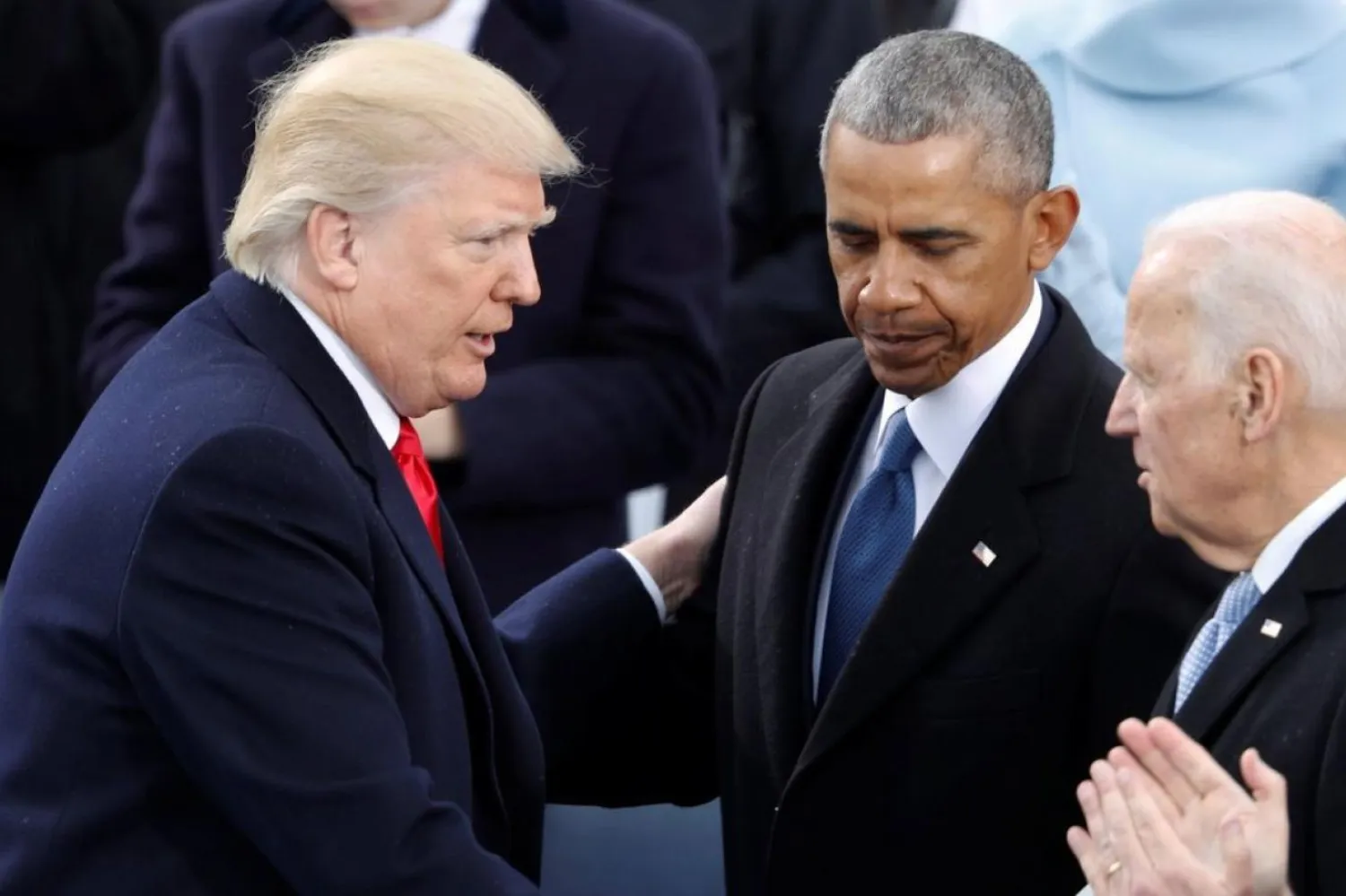 Trump, Obama ve Biden (Reuters)
