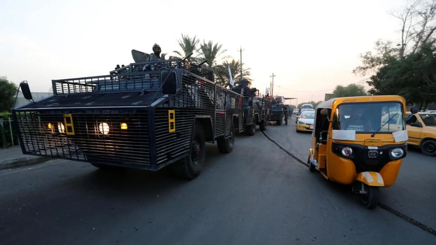 Iraqi police vehicles in Baghdad. (Reuters file photo)