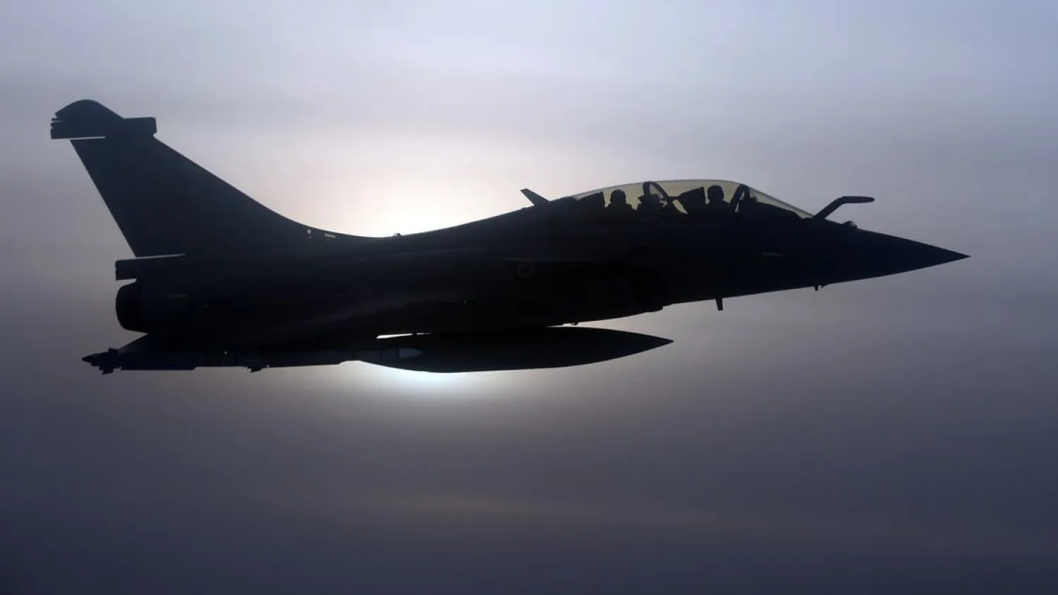 A file photo shows a French Rafale fighter jet during a drill over France on January 14, 2020 as part of NATO exercises to deter Russian planes from entering allied airspace. (Reuters/Johanna Geron)
