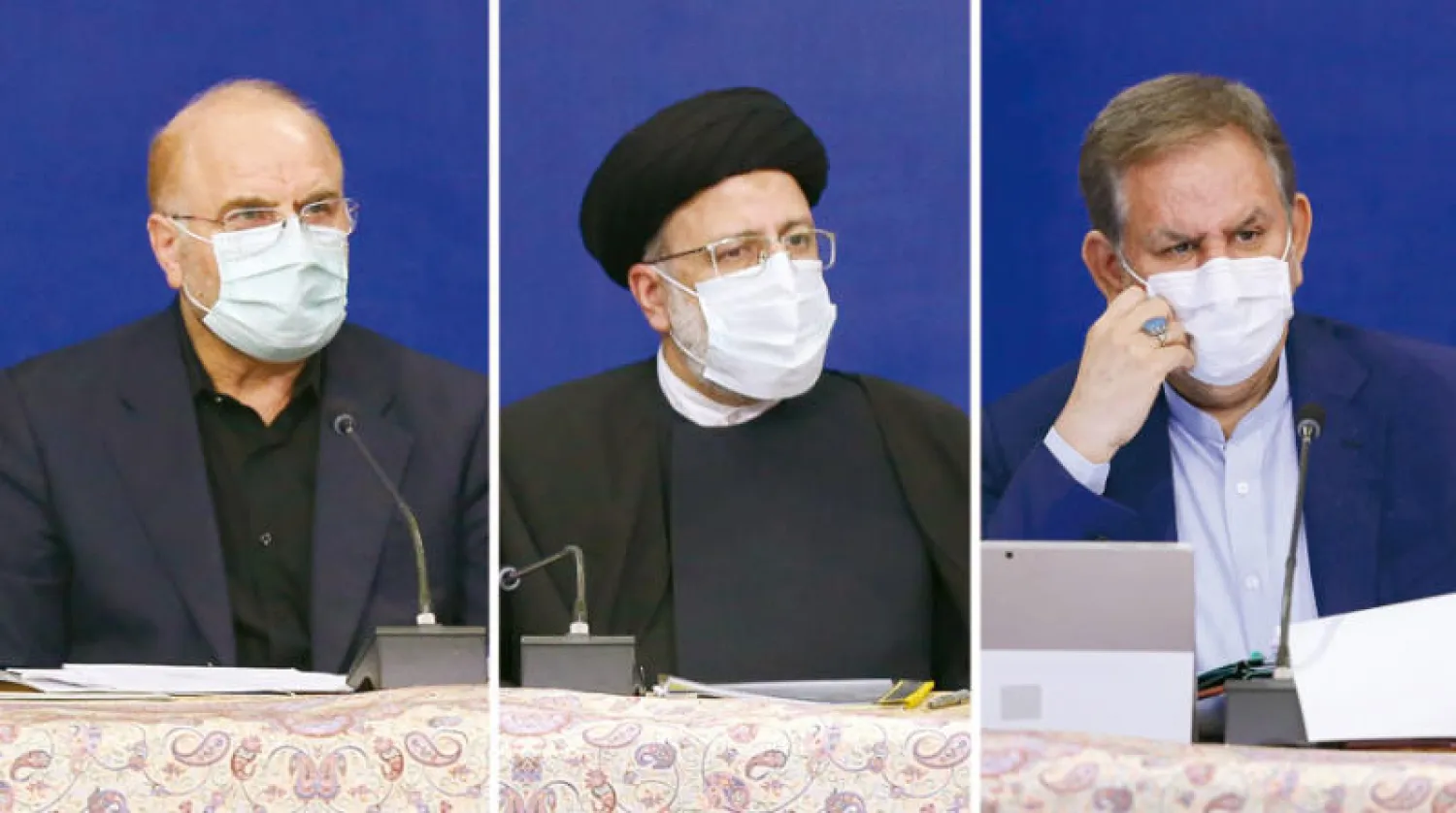 رئيس البرلمان محمد باقر قاليباف ورئيس القضاء إبراهيم رئيسي ونائب الرئيس إسحاق جهانغيري من بين المرشحين المحتملين للانتخابات الرئاسية الإيرانية