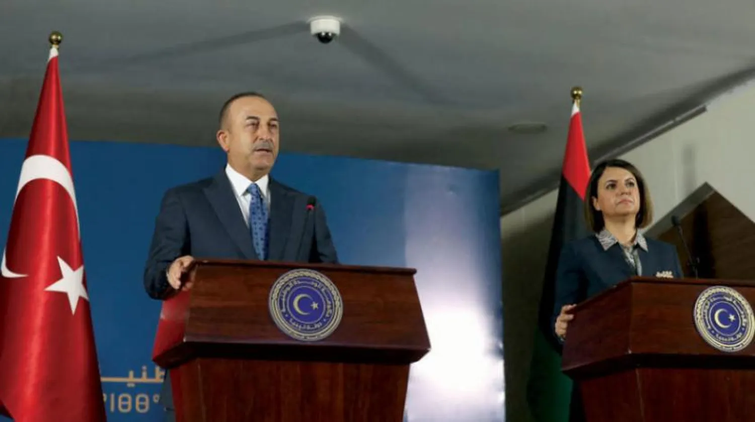 Türkiye ve Libya Dışişleri Bakanları geçtiğimiz Pazartesi günü Trablus’ta ortak basın toplantısı düzenledi (AFP)