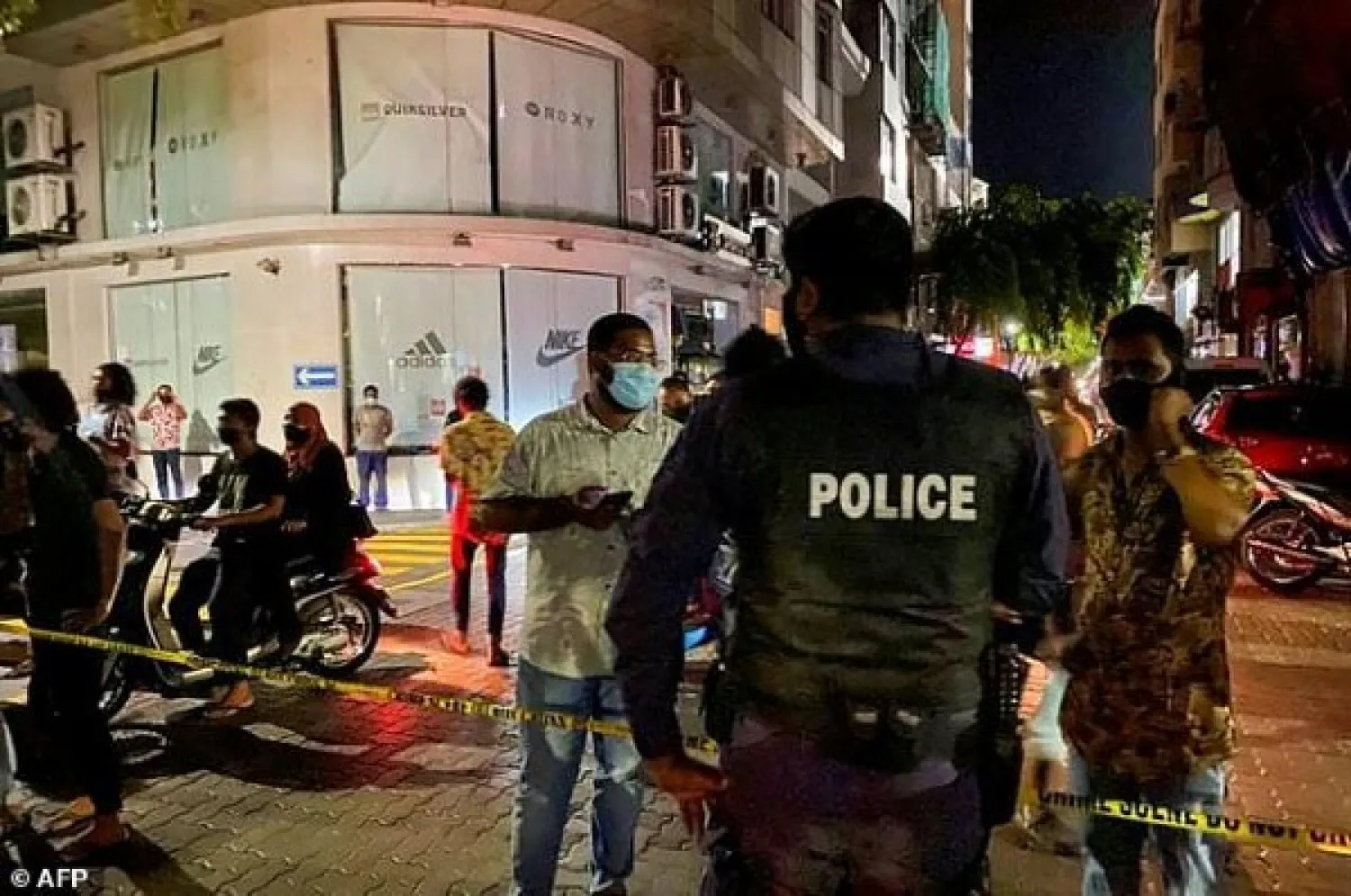 Armed police units and security forces cordoned off the area where the attack took place | AFP