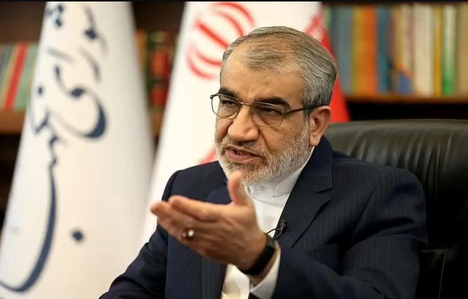 Guardian Council spokesman Abbas Ali Kadkhodaee in a May 5, 2021 interview with AFP at his office in the Iranian capital Tehran - AFP