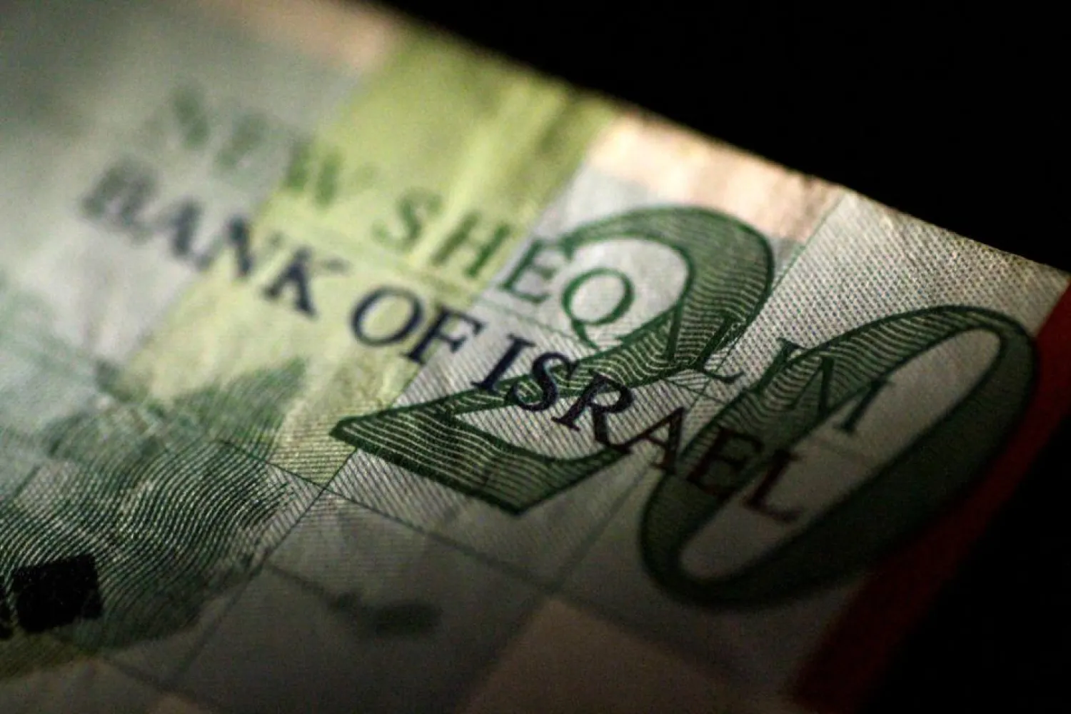 An Israeli shekel note is seen in this June 22, 2017 illustration photo. REUTERS/Thomas White/Illustration/File Photo