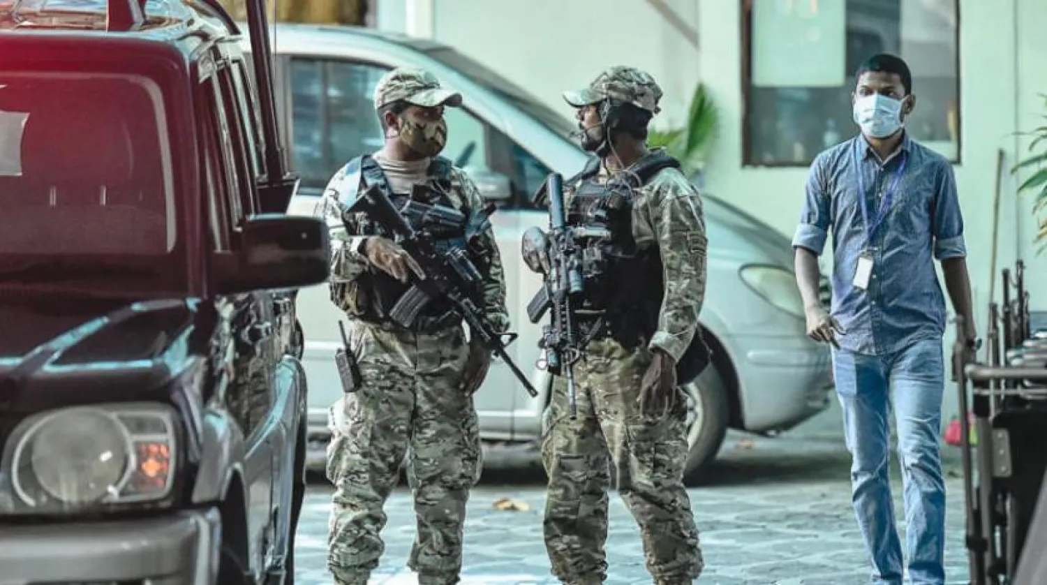 Maldiv Terörle Mücadele Polisi, Eski Devlet Başkanı ve Meclis Başkanı Muhammed Neşid’e düzenlenen suikast girişiminin ardından kırmızı alarma geçti (AFP)